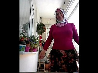amatör videoda Türk nine