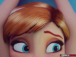 Bevroren Elsa masturbatie met Put away Hunk