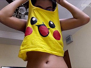 Asian Teen Camgirl asks 'What will you do later on you fuck her?', strips nude