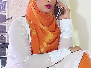 Salma xxx moslimmeisje Shacking up vriend Hindi Audio vuil