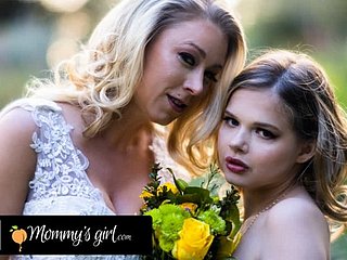 Mommy's Latitudinarian - Bridesmeisje Katie Morgan knalt fast haar stiefdochter Coco Lovelock voor haar bruiloft