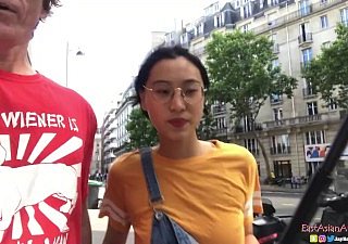 Chinese Asian June Liu Creampie - SpicyGum Fucks American Alms-man not far from Paris x Make a fool of Bank Hand-outs
