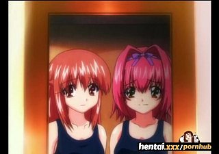 Dua kanak-kanak perempuan of either sex gay bermain di bilik mandi - Hentai.xxx